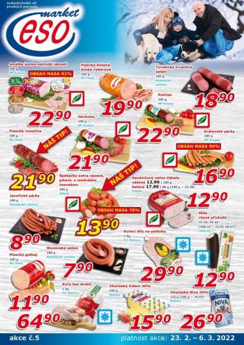 Leták ESO MARKET - 23.2.2022 - 6.3.2022.