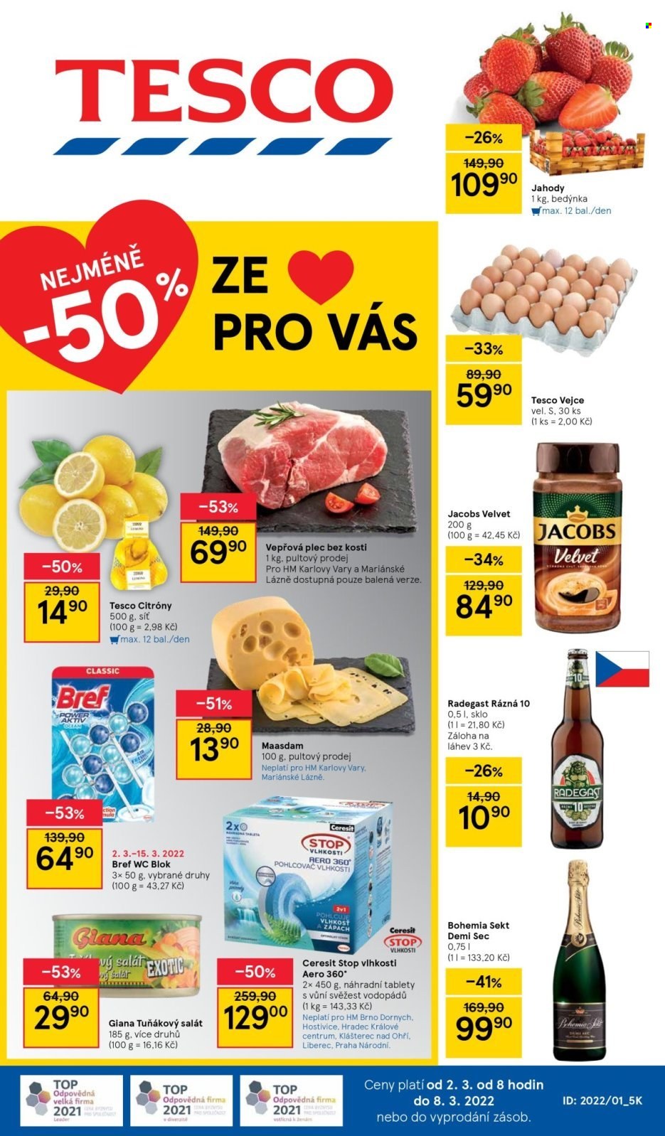 Leták TESCO - 2.3.2022 - 8.3.2022. Strana 1