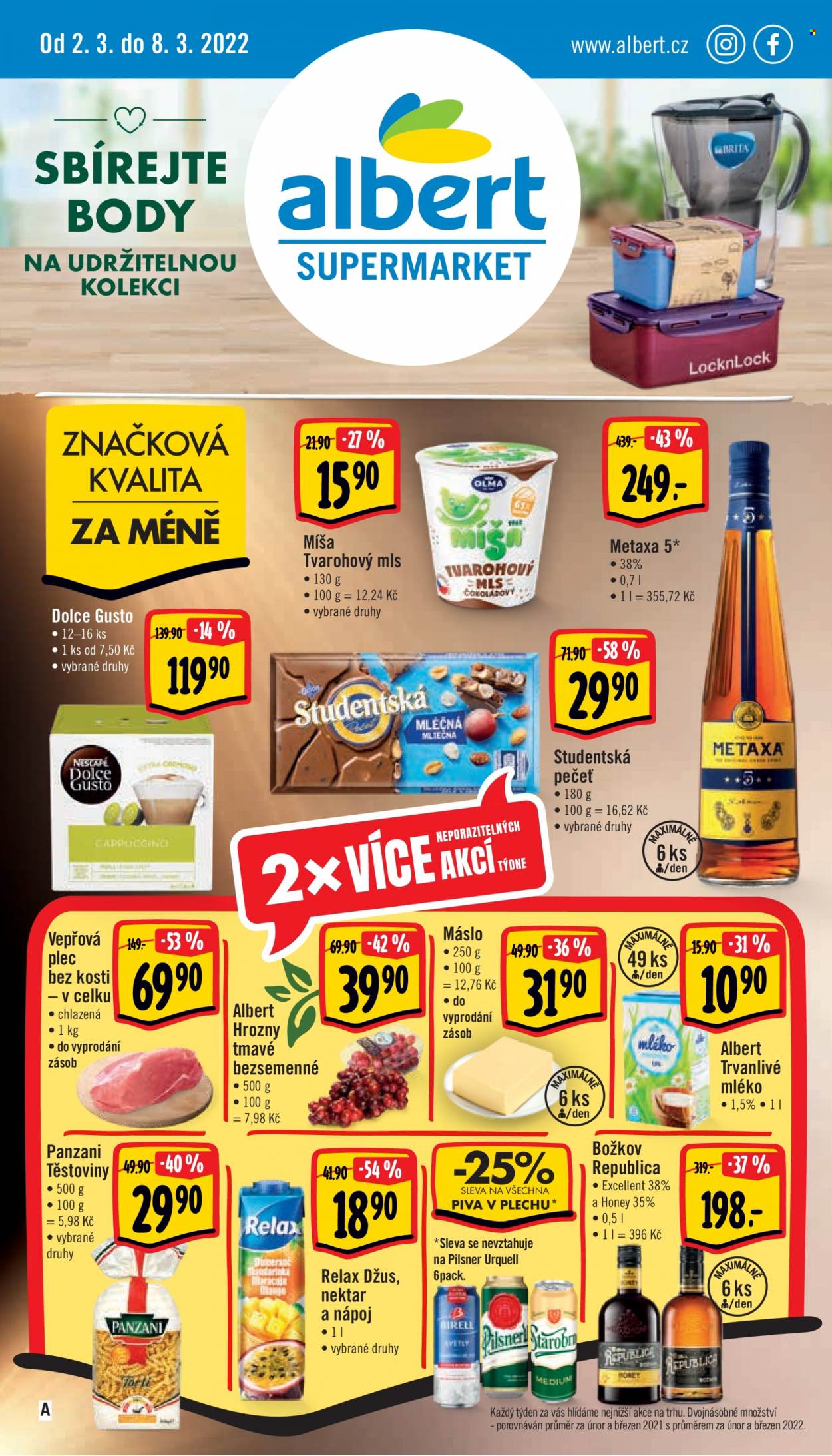 Leták Albert Supermarket - 2.3.2022 - 8.3.2022. Strana 1
