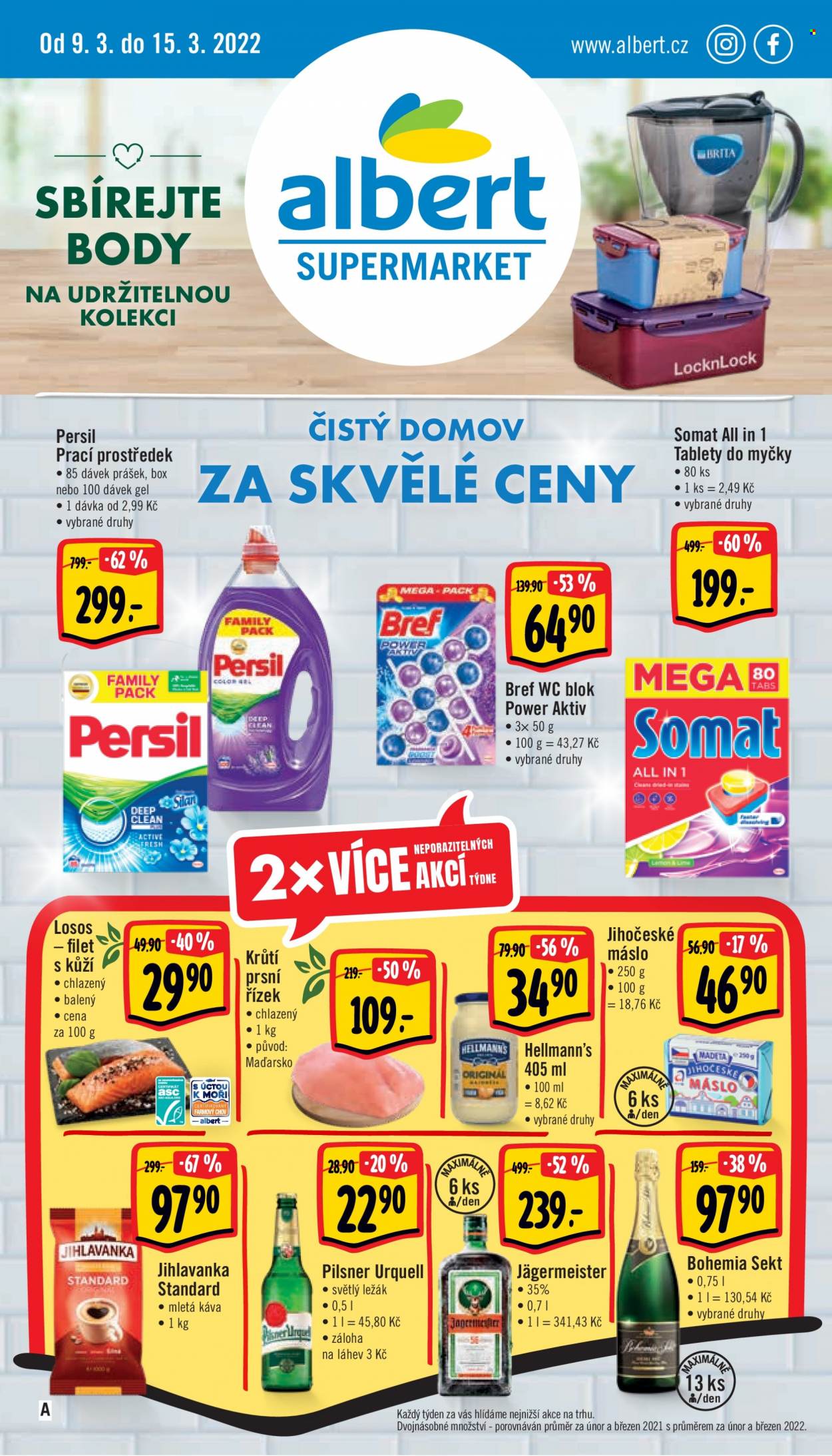 Leták Albert Supermarket - 9.3.2022 - 15.3.2022. Strana 1