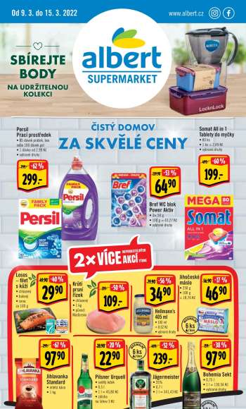 Leták Albert Supermarket - 9.3.2022 - 15.3.2022.