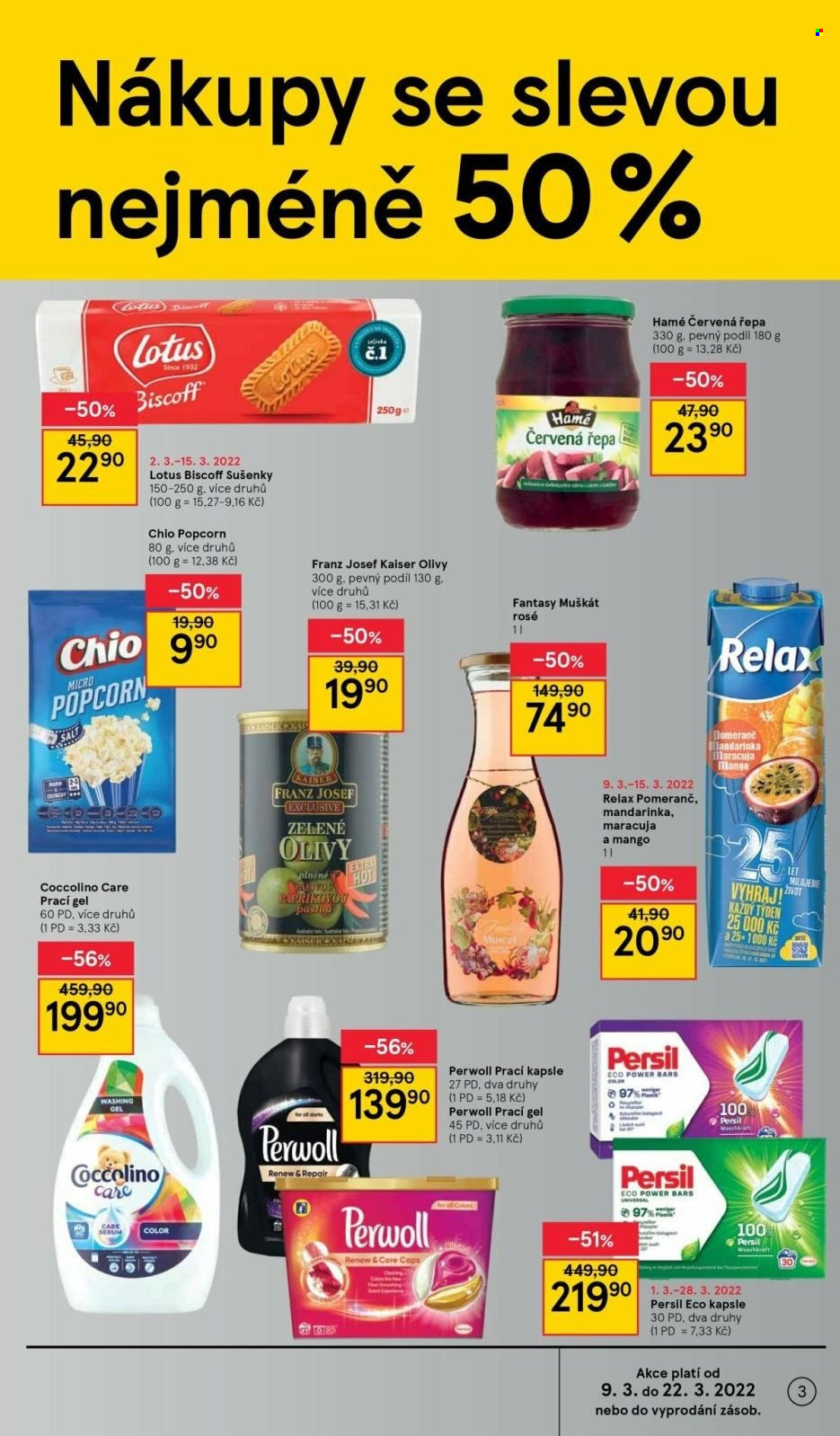 Leták TESCO - 9.3.2022 - 15.3.2022. Strana 3