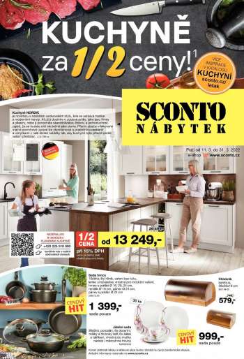 Leták SCONTO NÁBYTEK - 11.3.2022 - 31.3.2022.