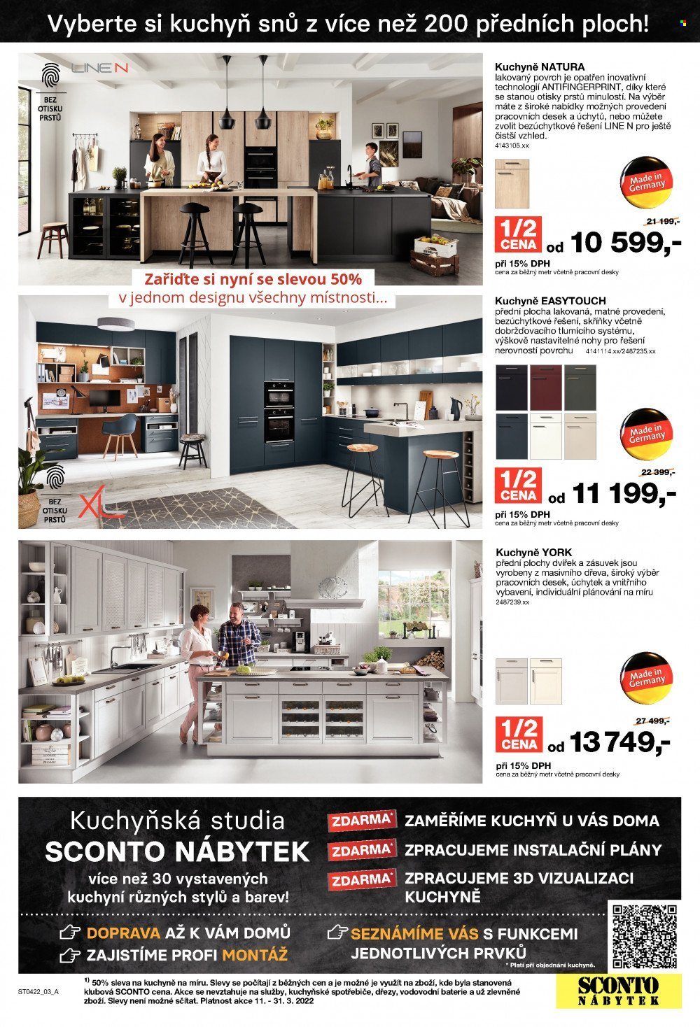 Leták SCONTO NÁBYTEK - 11.3.2022 - 31.3.2022. Strana 3