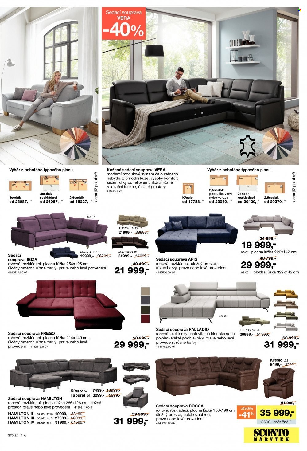 Leták SCONTO NÁBYTEK - 11.3.2022 - 31.3.2022. Strana 10