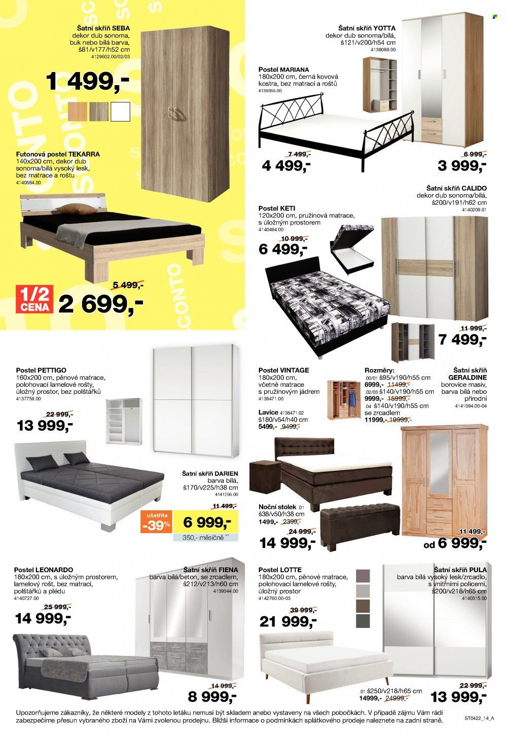 Leták SCONTO NÁBYTEK - 11.3.2022 - 31.3.2022. Strana 13