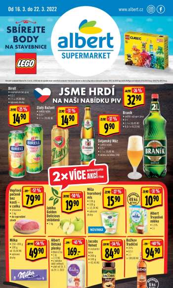 Leták Albert Supermarket - 16.3.2022 - 22.3.2022.