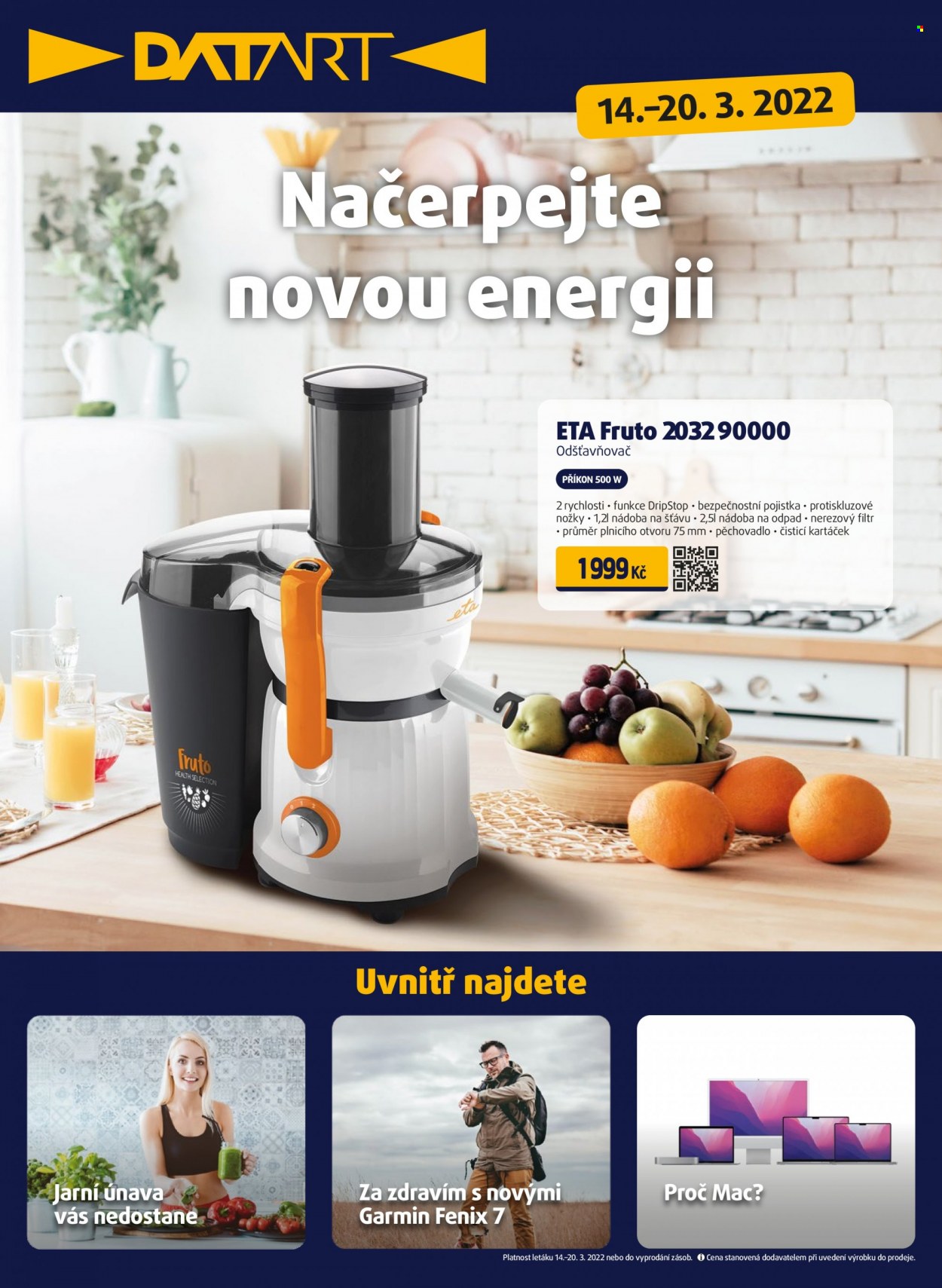 Leták DATART - 14.3.2022 - 20.3.2022. Strana 1