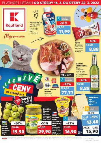 Leták Kaufland - 16.3.2022 - 22.3.2022.