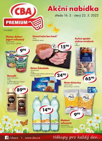 Leták CBA Premium - 16.3.2022 - 22.3.2022.