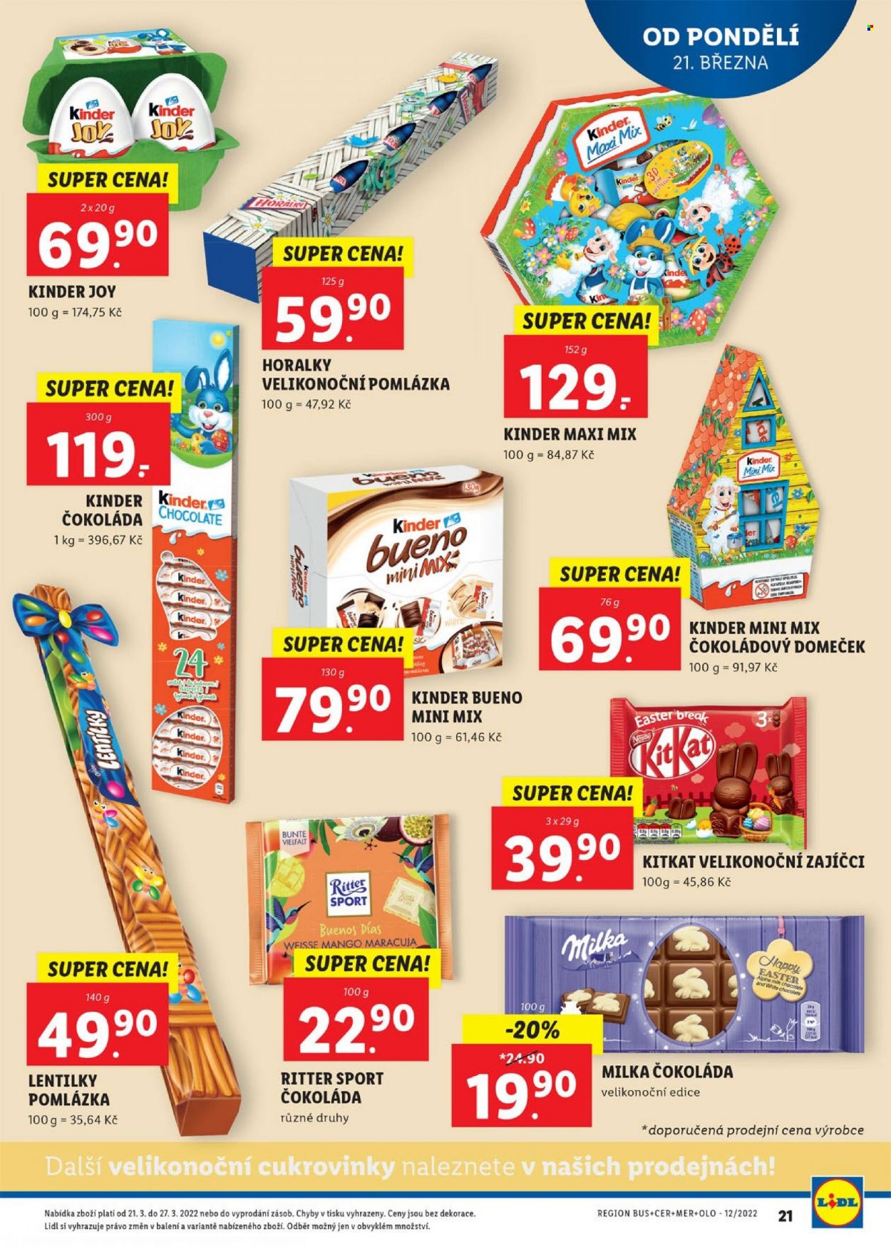 Leták Lidl - 21.3.2022 - 27.3.2022. Strana 21