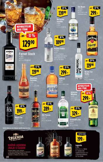 thumbnail - Jameson Whiskey • 40% • 0,7 l • 1 l = 427,15 Kč