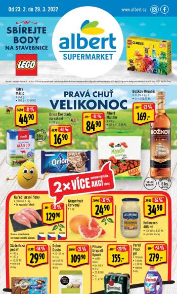 Leták Albert Supermarket - 23.3.2022 - 29.3.2022.