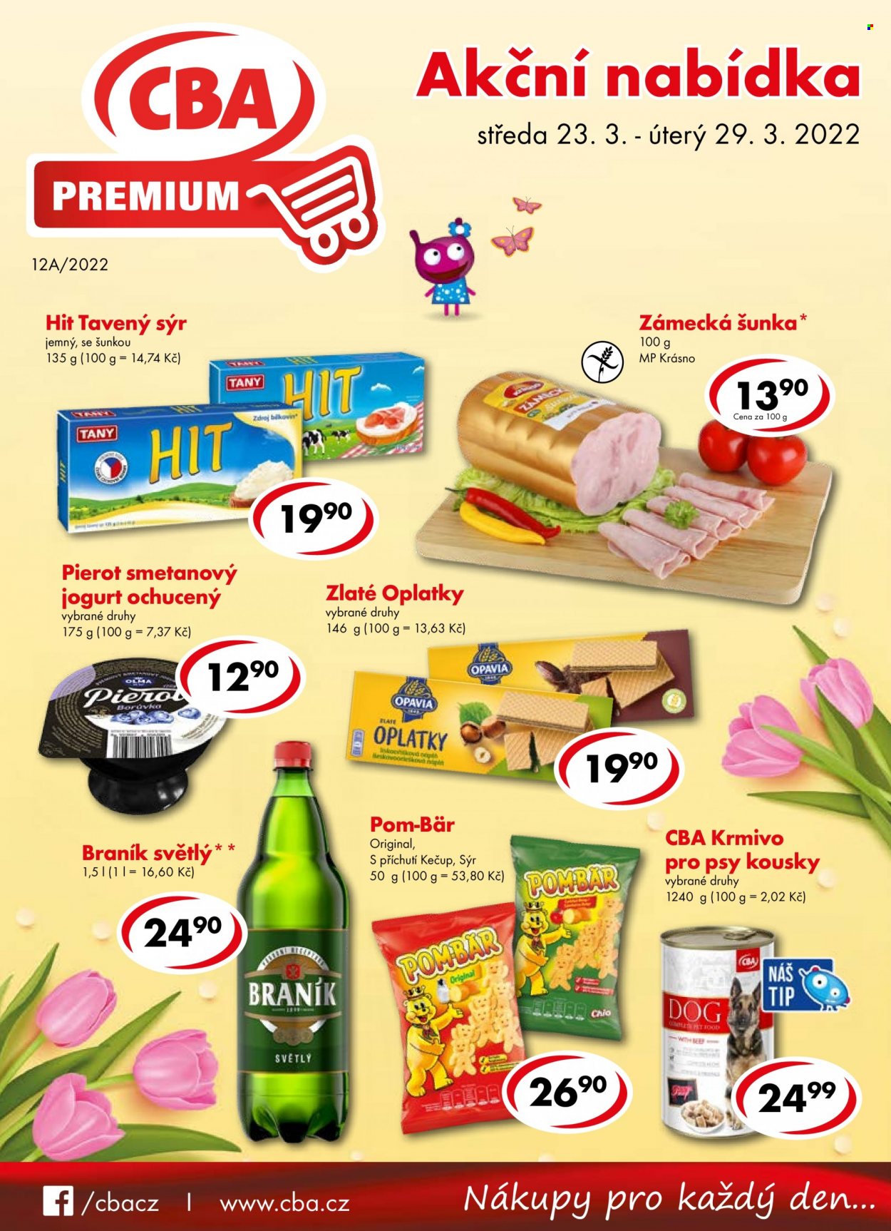 Leták CBA Premium - 23.3.2022 - 29.3.2022. Strana 1
