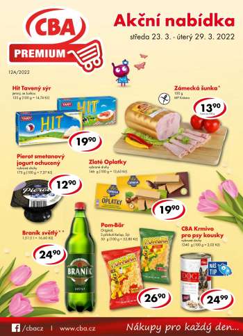 Leták CBA Premium - 23.3.2022 - 29.3.2022.
