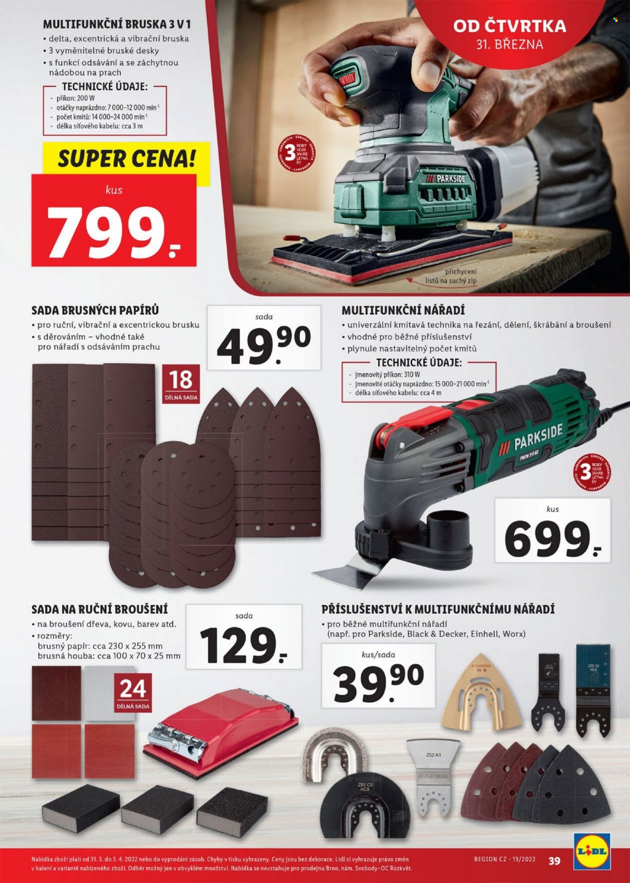 Leták Lidl - 28.3.2022 - 3.4.2022. Strana 39
