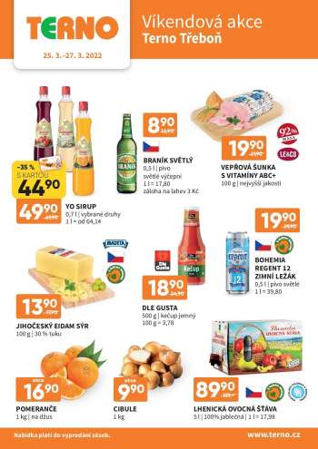 Leták coop TERNO - 25.3.2022 - 27.3.2022.