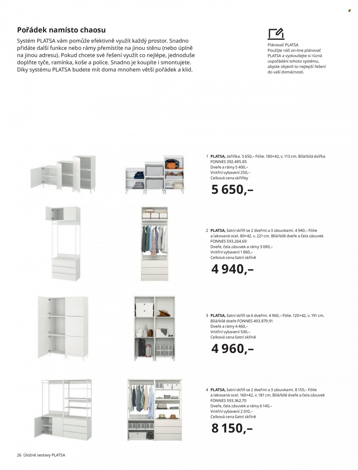 thumbnail - Leták IKEA - 24.3.2022 - 30.6.2022 - Produkty v akci - koš, skříň, šatní skříň, ramínka. Strana 26.