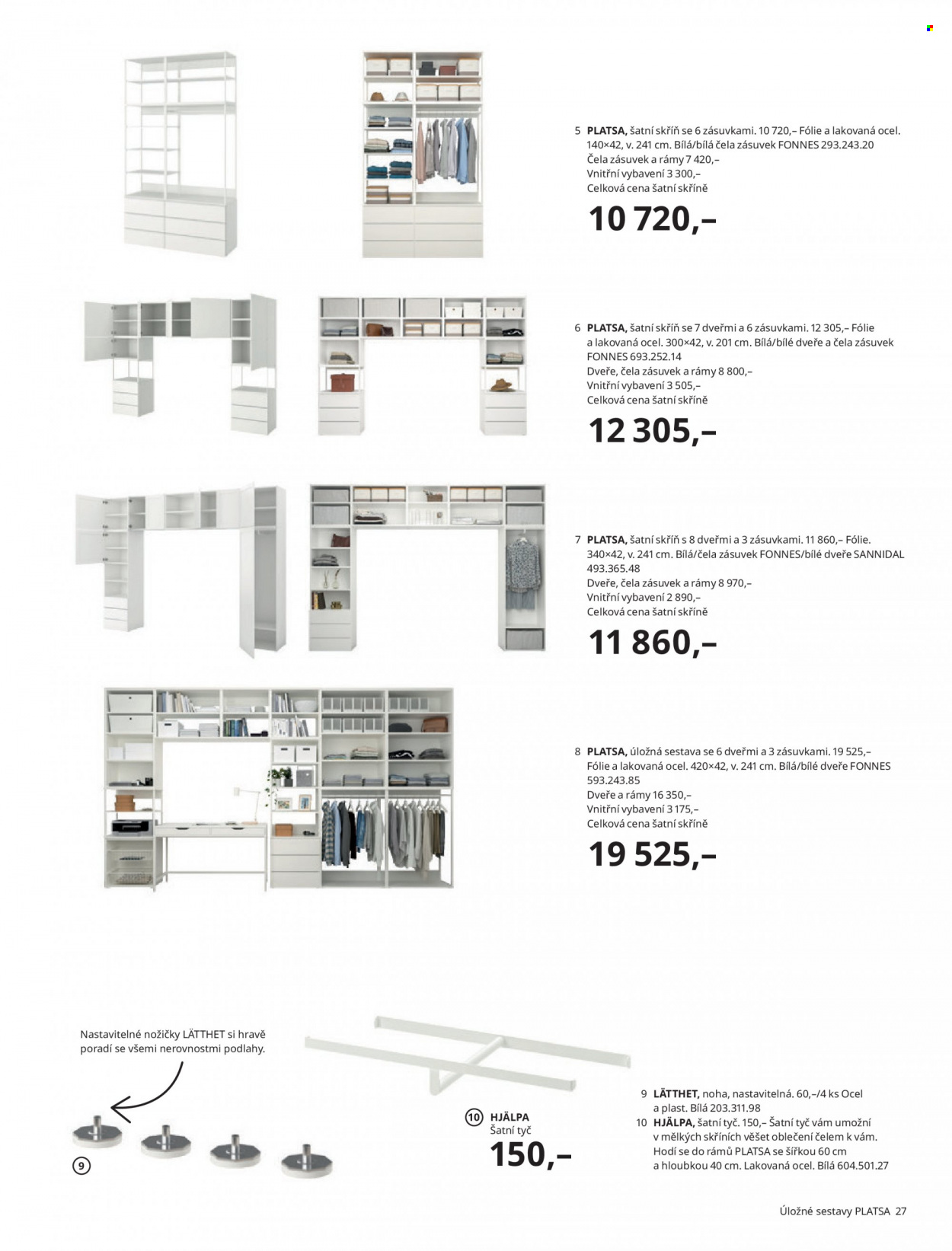 thumbnail - Leták IKEA - 24.3.2022 - 30.6.2022 - Produkty v akci - skříň, šatní skříň. Strana 27.