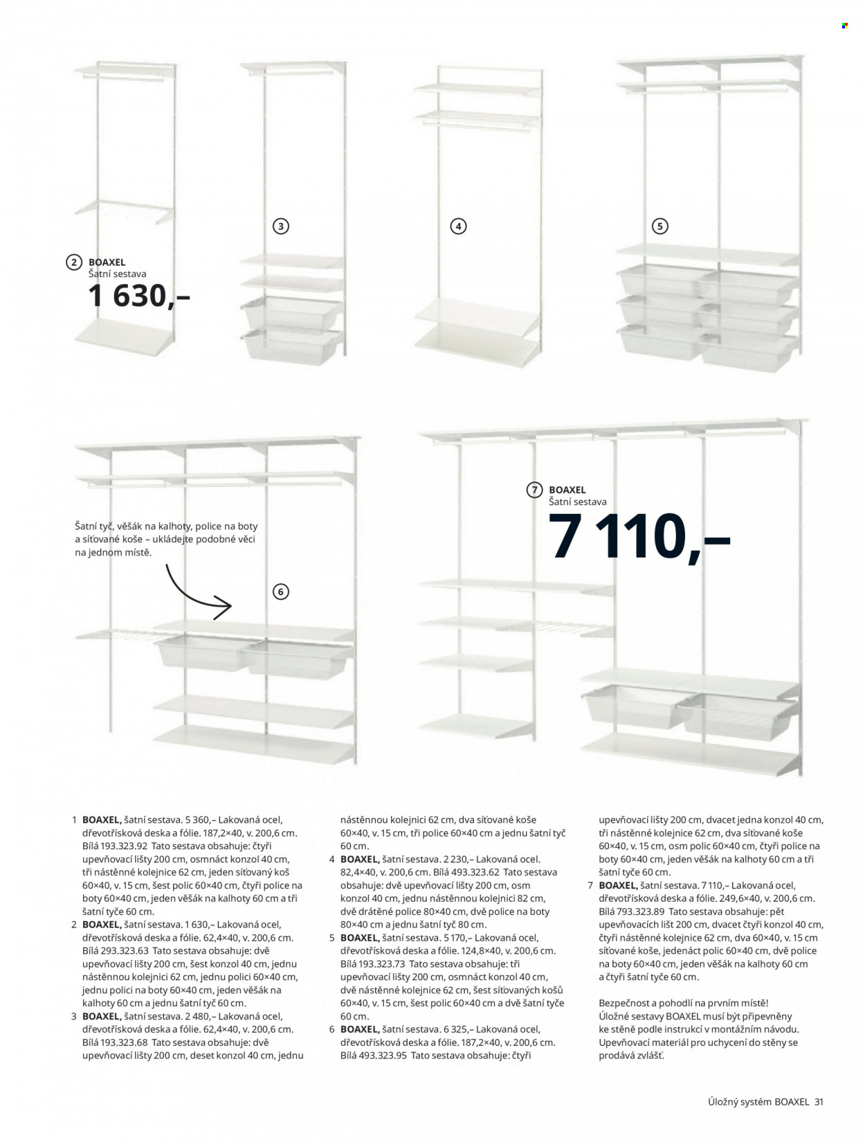 thumbnail - Leták IKEA - 24.3.2022 - 30.6.2022 - Produkty v akci - koš, deska, police, věšák. Strana 31.