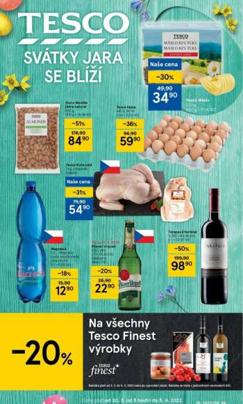 Leták TESCO - 30.3.2022 - 5.4.2022.