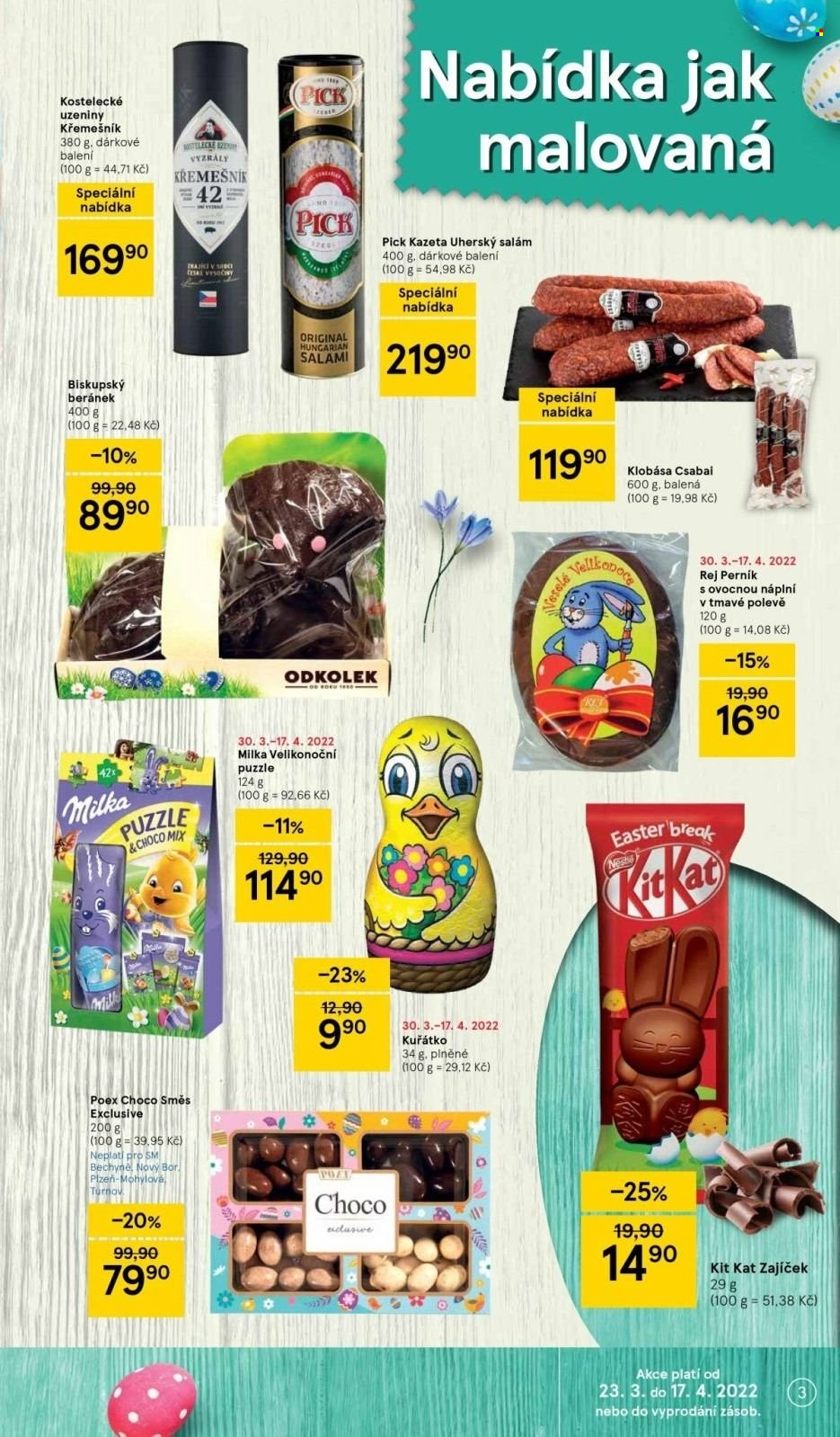 Leták TESCO supermarket - 30.3.2022 - 5.4.2022. Strana 3