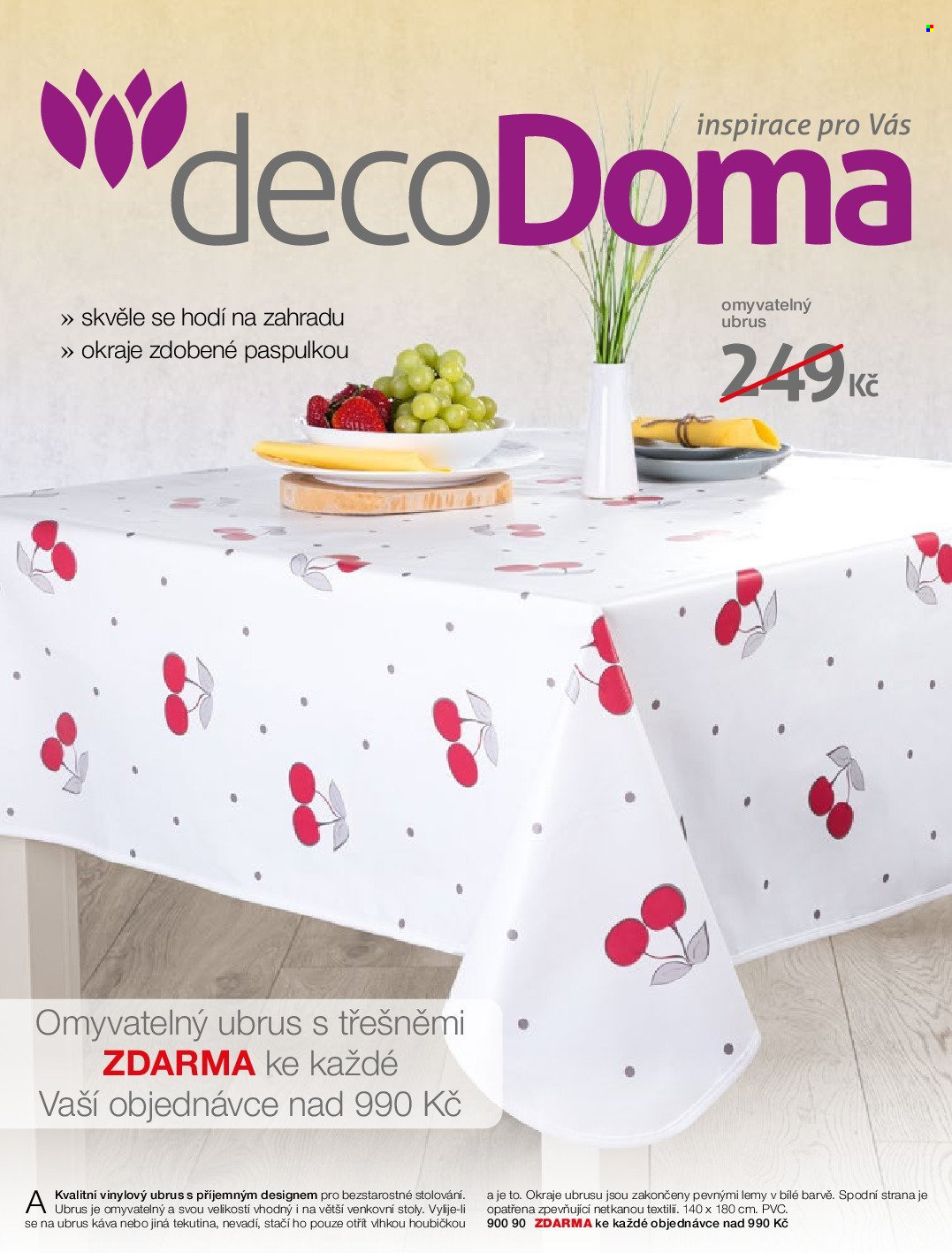 Leták decoDoma. Strana 1
