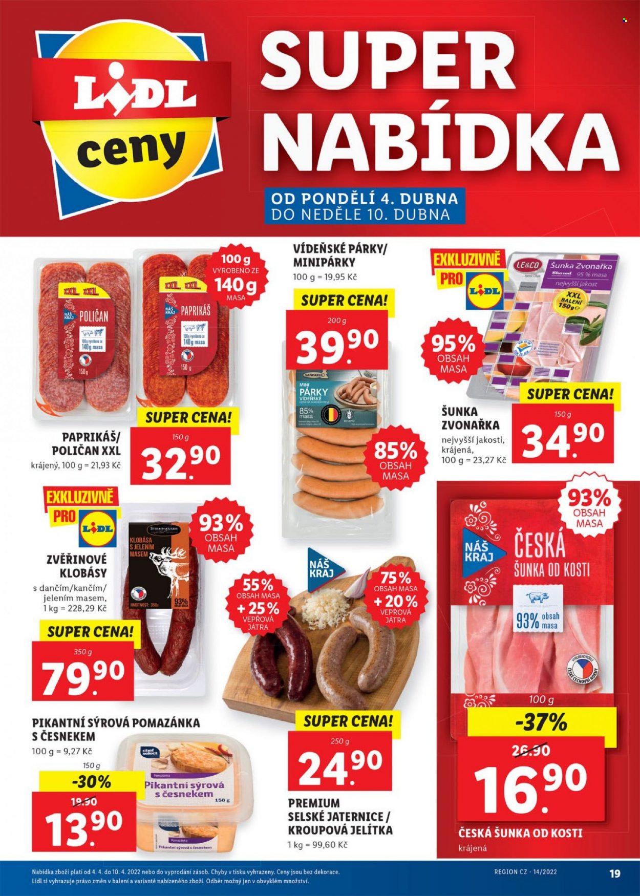Leták Lidl - 4.4.2022 - 10.4.2022. Strana 19