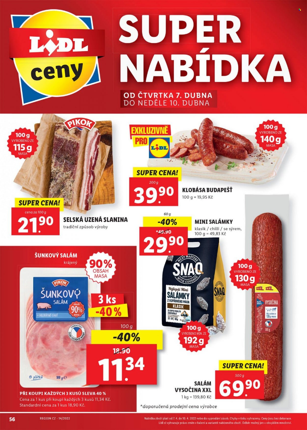 Leták Lidl - 4.4.2022 - 10.4.2022. Strana 56