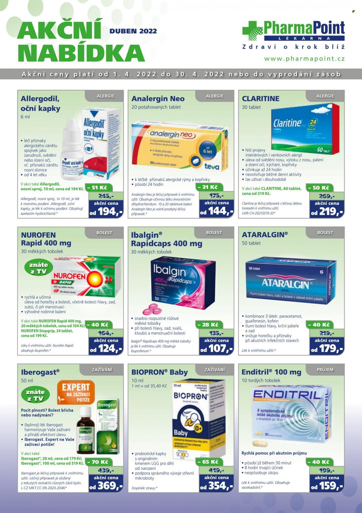 Leták PharmaPoint - 1.4.2022 - 30.4.2022. Strana 1