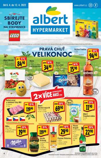 Leták Albert Hypermarket - 6.4.2022 - 12.4.2022.