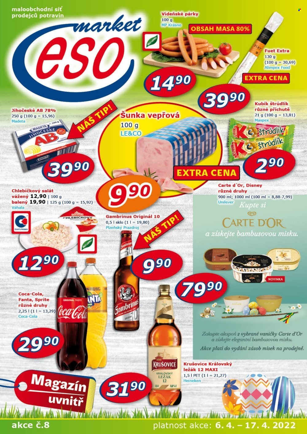Leták ESO MARKET - 6.4.2022 - 17.4.2022. Strana 1