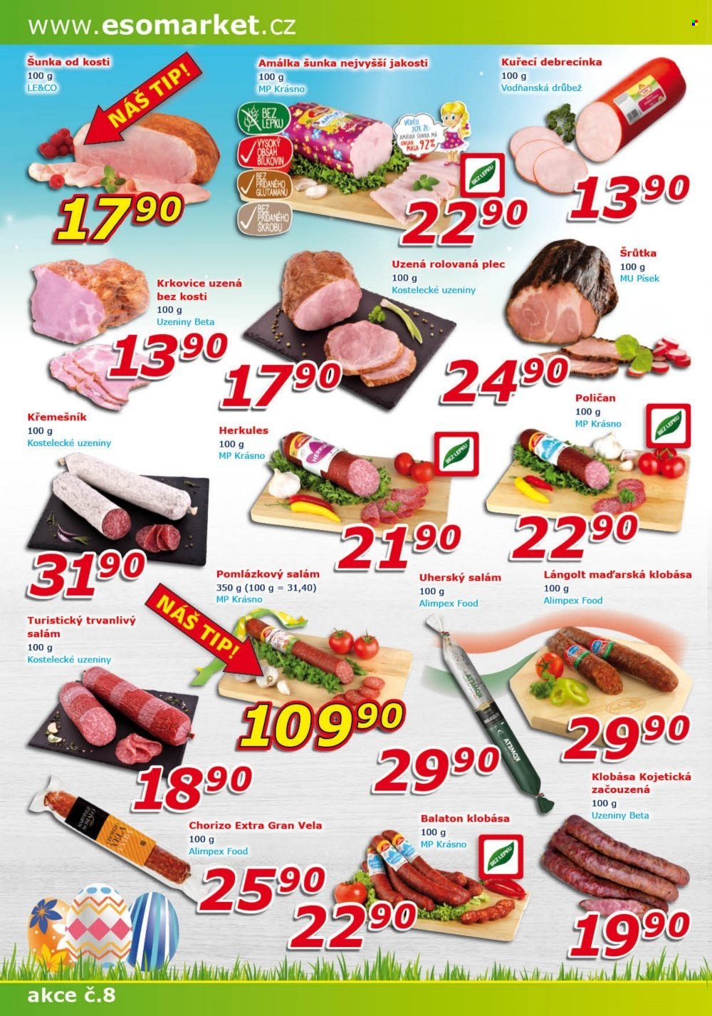 Leták ESO MARKET - 6.4.2022 - 17.4.2022. Strana 2