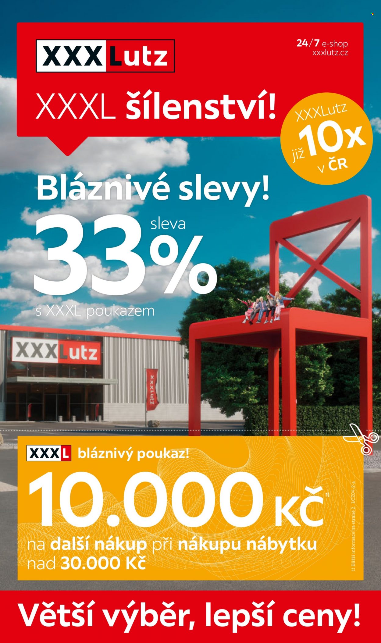 Leták XXXLutz - 4.4.2022 - 17.4.2022. Strana 1
