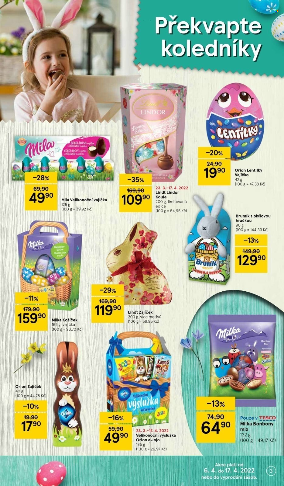 Leták TESCO supermarket - 6.4.2022 - 11.4.2022. Strana 3