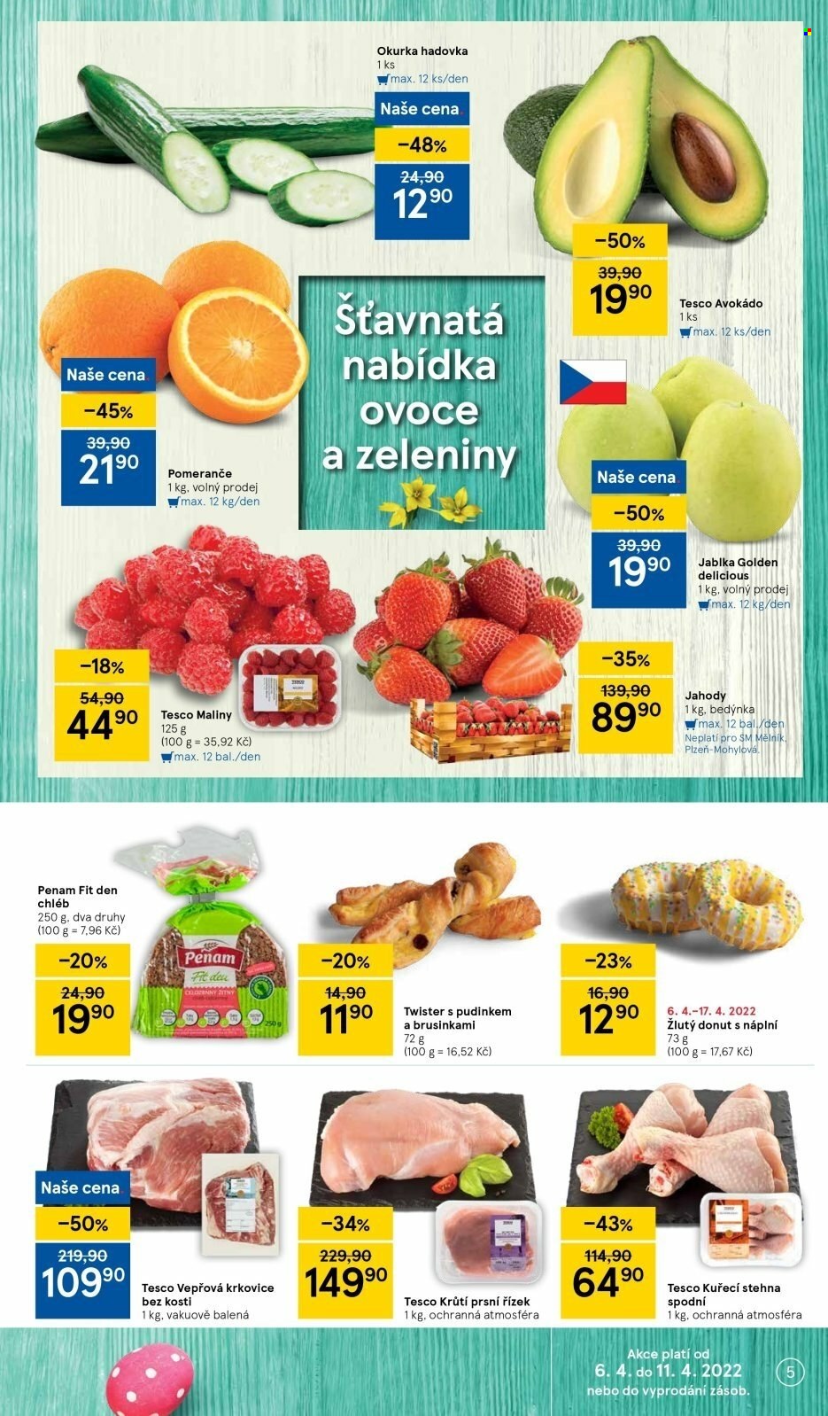 Leták TESCO supermarket - 6.4.2022 - 11.4.2022. Strana 5