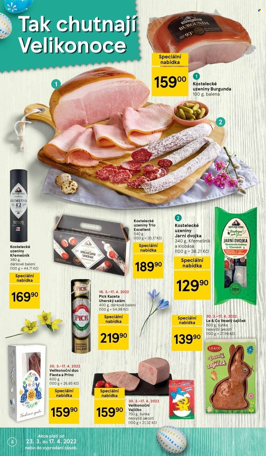 Leták TESCO - 6.4.2022 - 11.4.2022. Strana 4