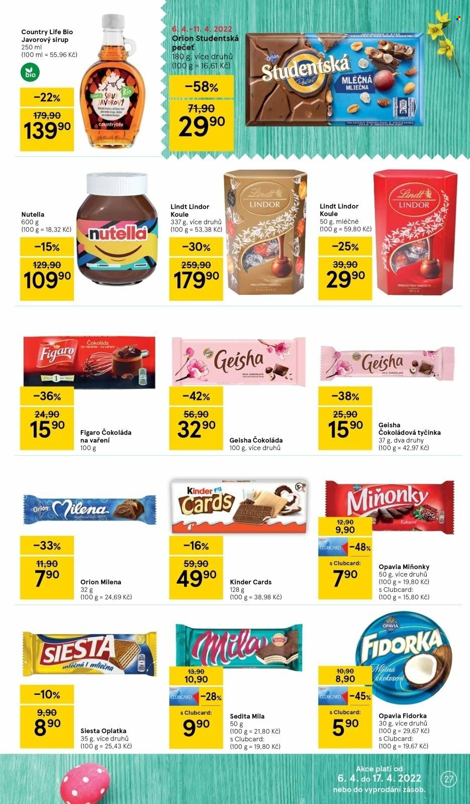 Leták TESCO - 6.4.2022 - 11.4.2022. Strana 27