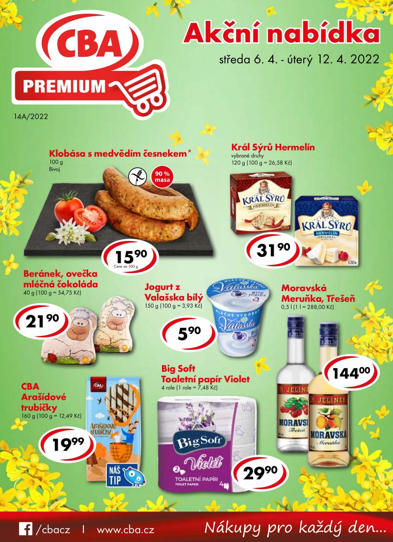 Leták CBA Premium - 6.4.2022 - 12.4.2022. Strana 1