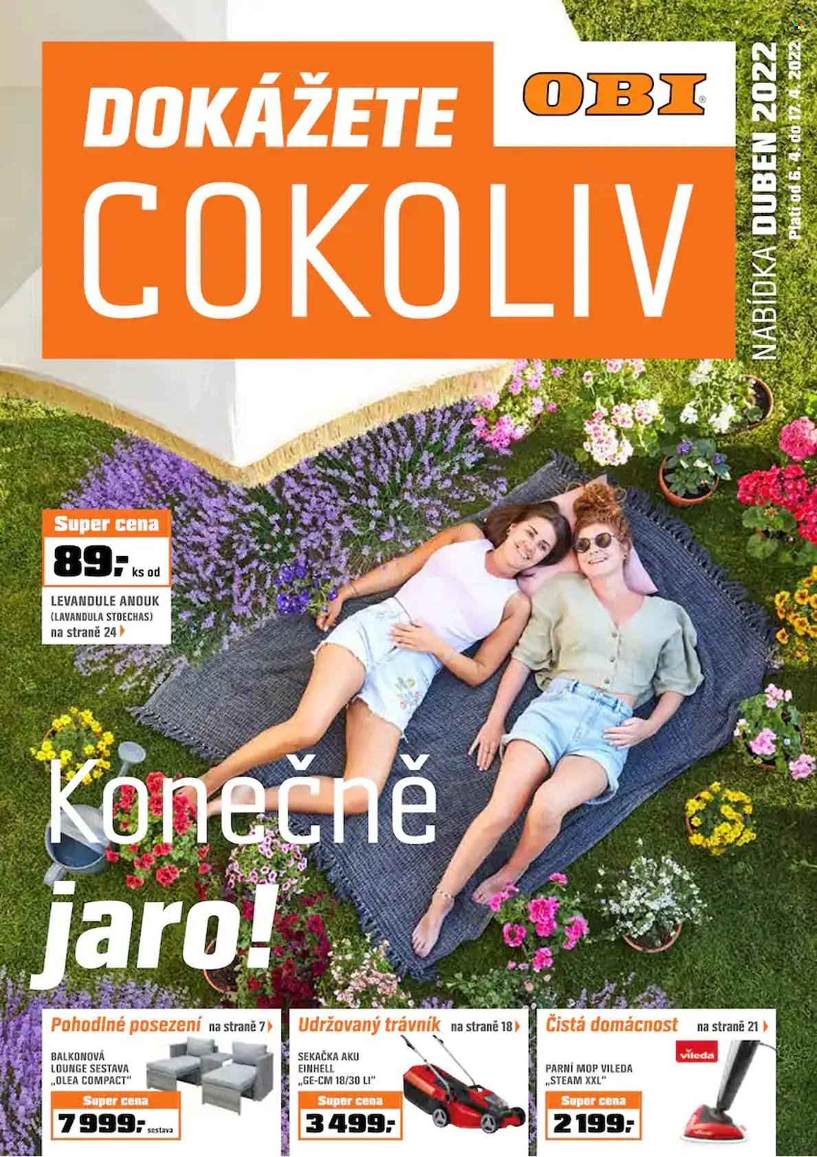 Leták OBI - 6.4.2022 - 17.4.2022. Strana 1