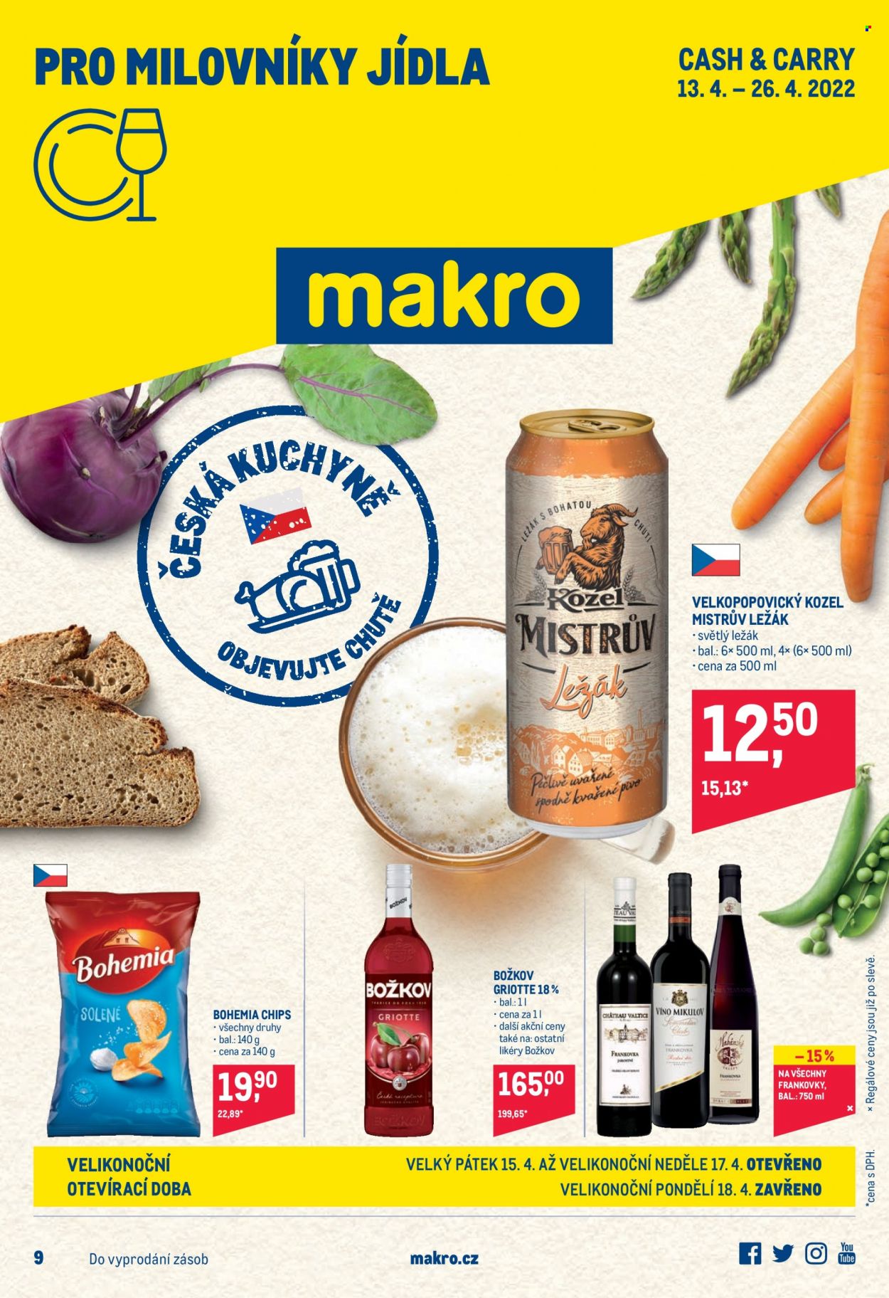 Leták MAKRO - 13.4.2022 - 26.4.2022. Strana 1