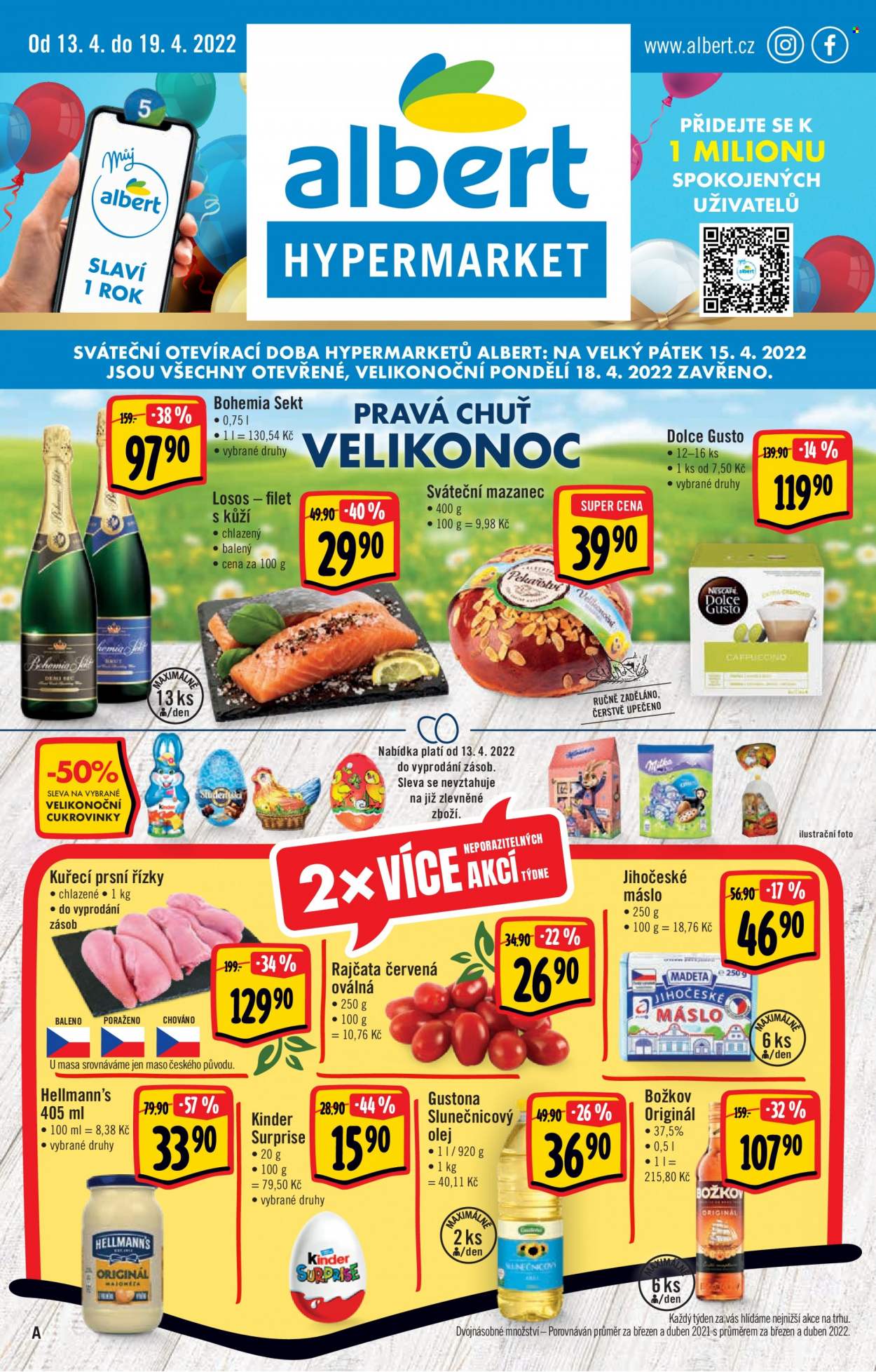 Leták Albert Hypermarket - 13.4.2022 - 19.4.2022. Strana 1