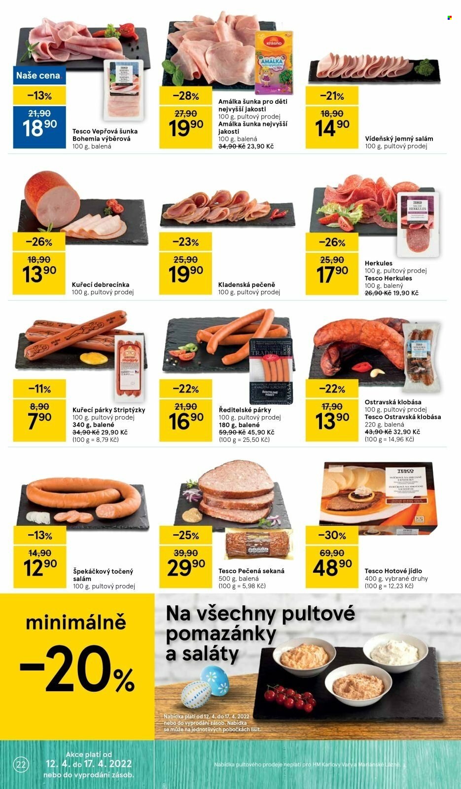 Leták TESCO - 12.4.2022 - 17.4.2022. Strana 22