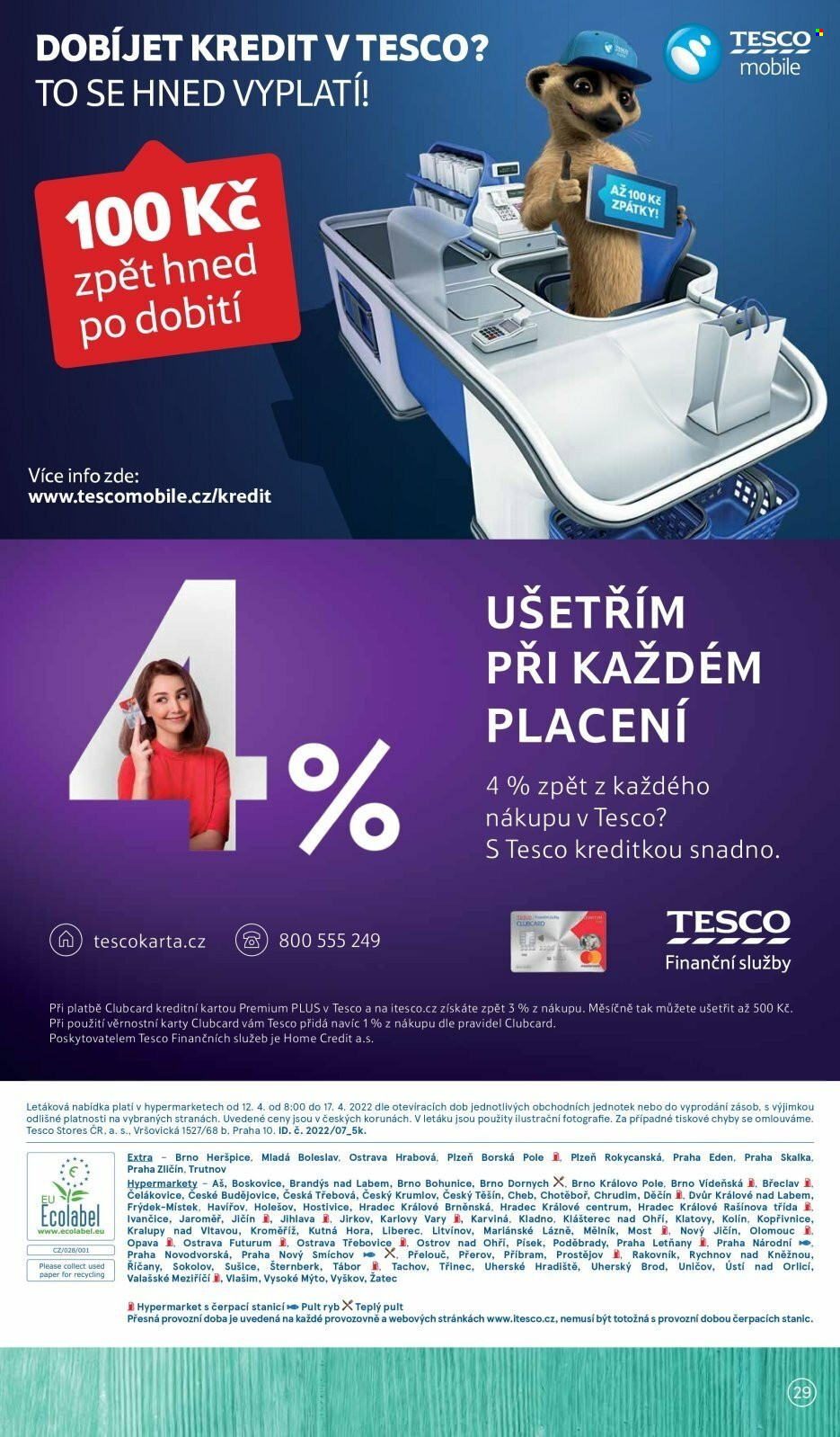 Leták TESCO - 12.4.2022 - 17.4.2022. Strana 29
