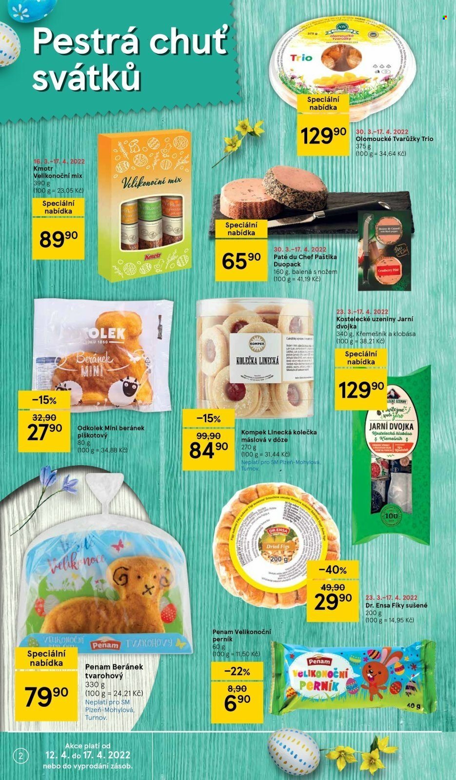 Leták TESCO supermarket - 12.4.2022 - 17.4.2022. Strana 2