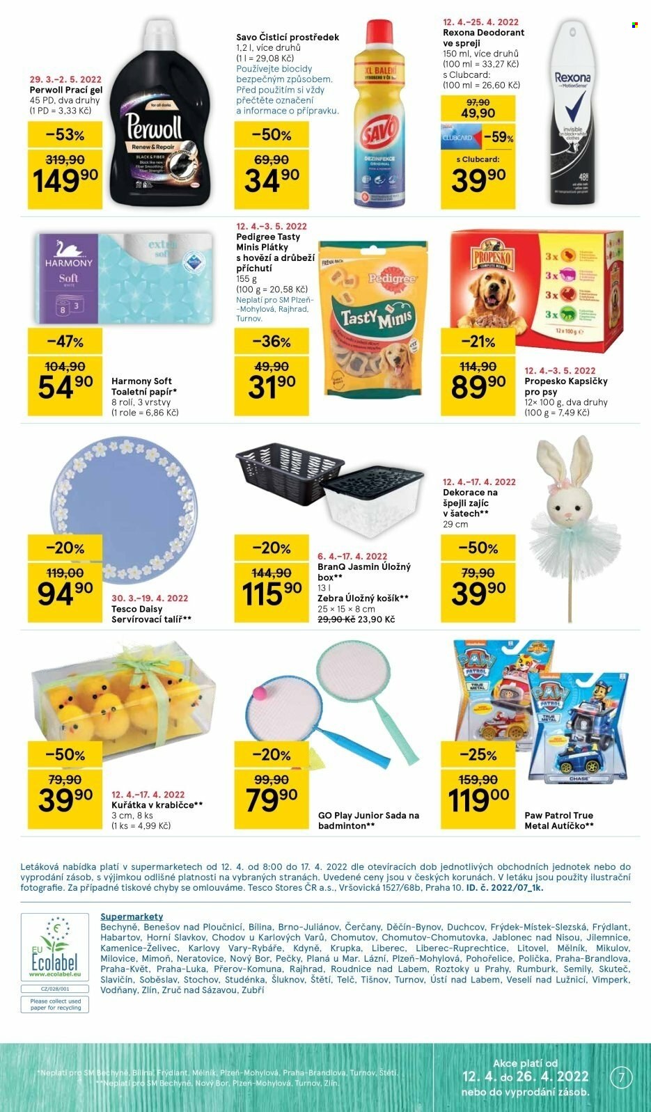 Leták TESCO supermarket - 12.4.2022 - 17.4.2022. Strana 7