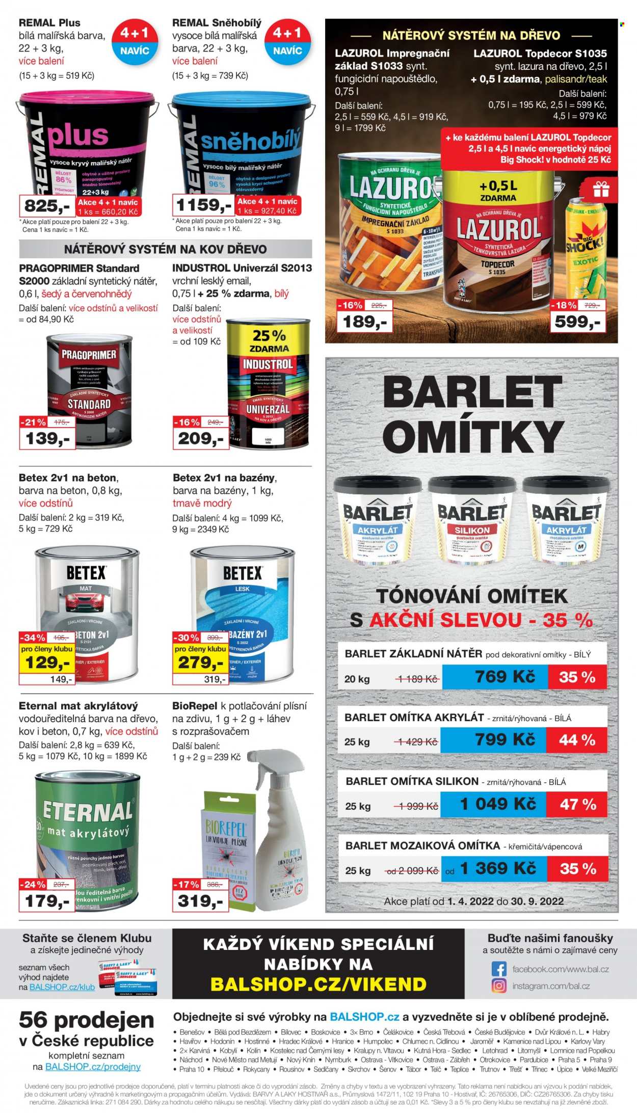 Leták Barvy a laky drogerie - 12.4.2022 - 1.5.2022. Strana 8