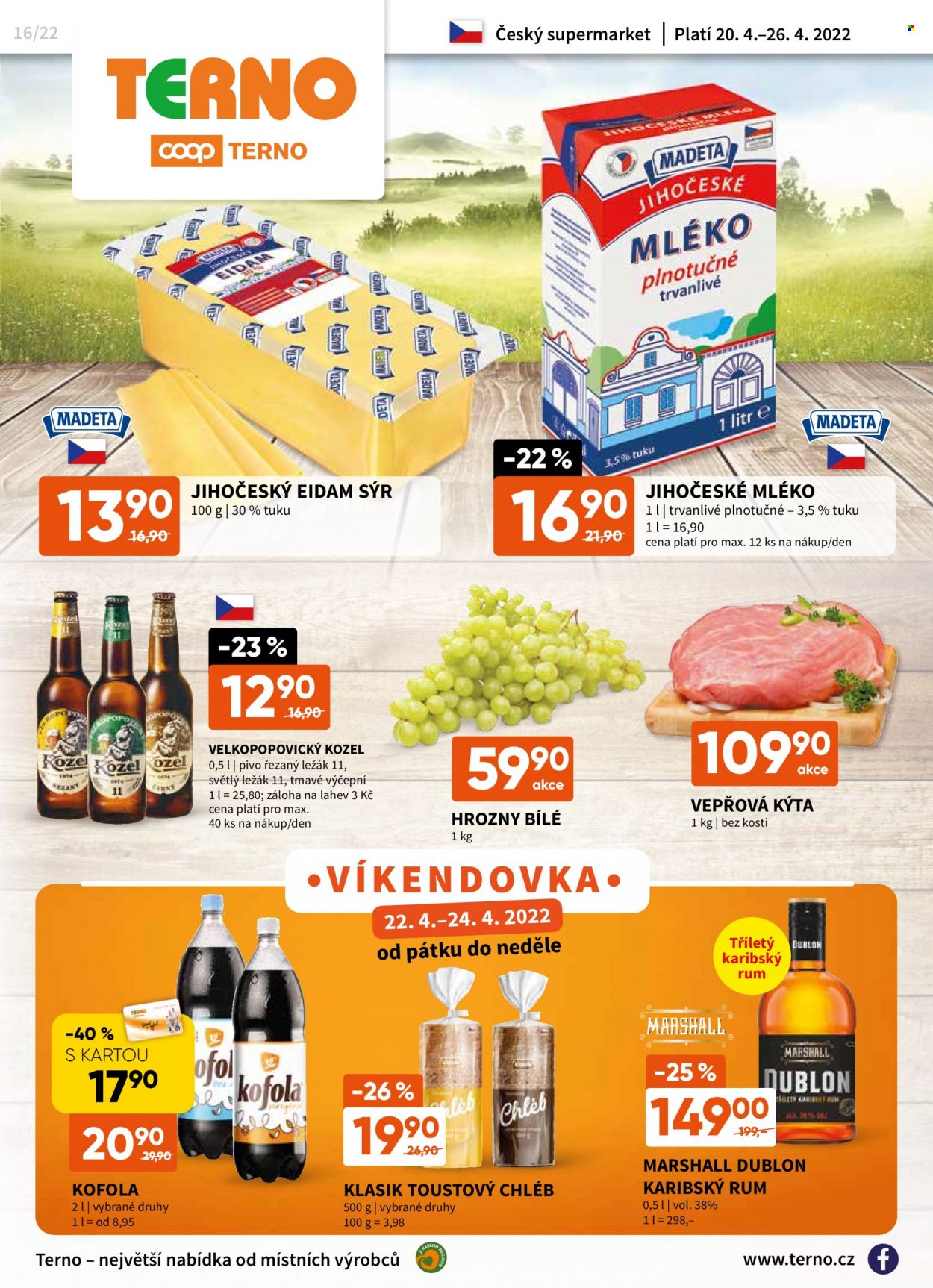 Leták coop TERNO - 20.4.2022 - 26.4.2022. Strana 1
