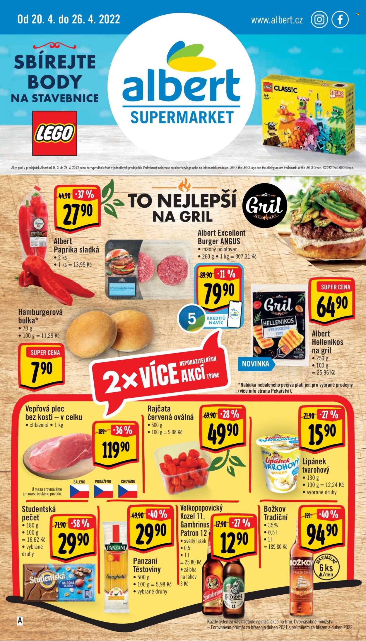 Leták Albert Supermarket - 20.4.2022 - 26.4.2022. Strana 1