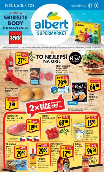 Leták Albert Supermarket - 20.4.2022 - 26.4.2022.